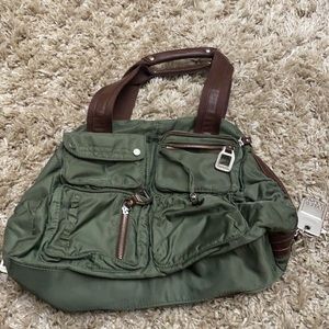 Tyler RodanGreen nylon handbag!!
